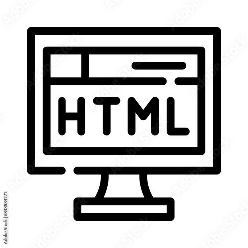 html line icon