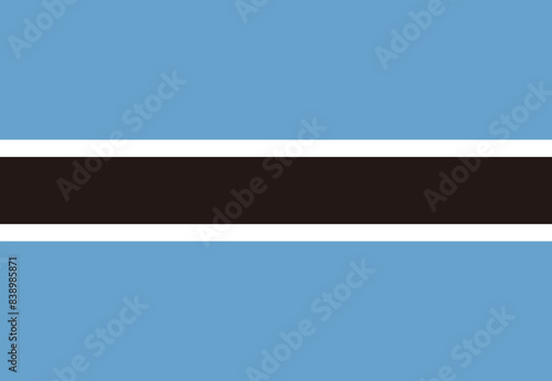 Botswana flag illustrator country flags
