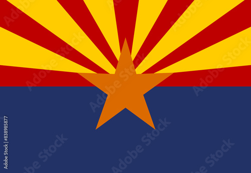 Arizona state flag illustrator country flags