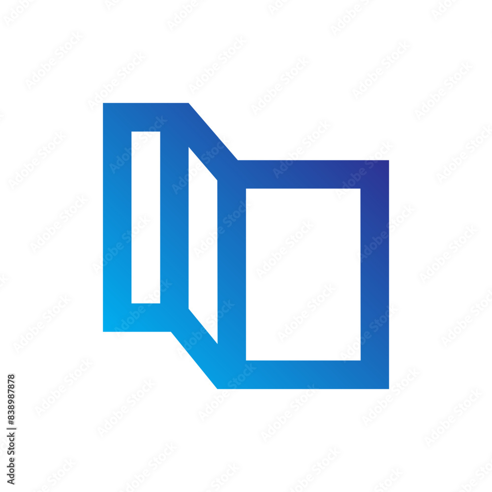 Transport and Map Gradient Blue icon Transport and Map Gradient Blue icon