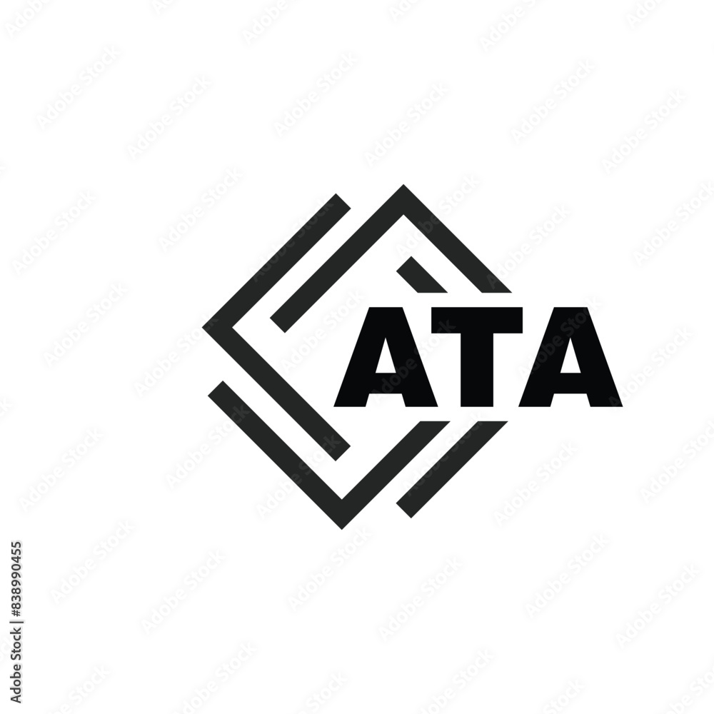 ATA letter logo design on white background. ATA logo. ATA creative initials letter Monogram logo icon concept. ATA letter design ATA letter logo design on white background. ATA logo. ATA creative initials letter Monogram logo icon concept. ATA letter design