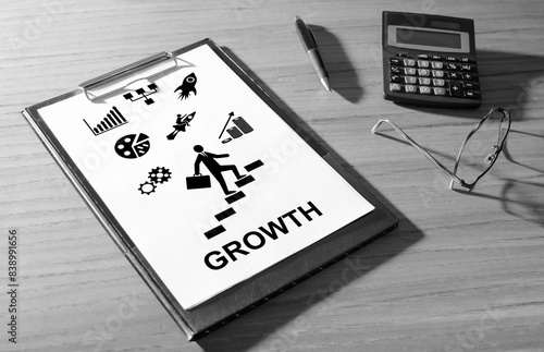 Growth concept on a desk