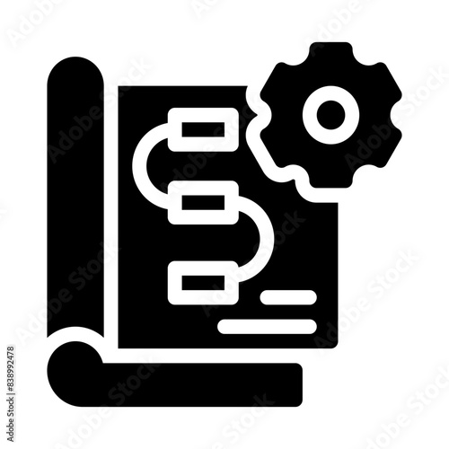 workflow glyph icon
