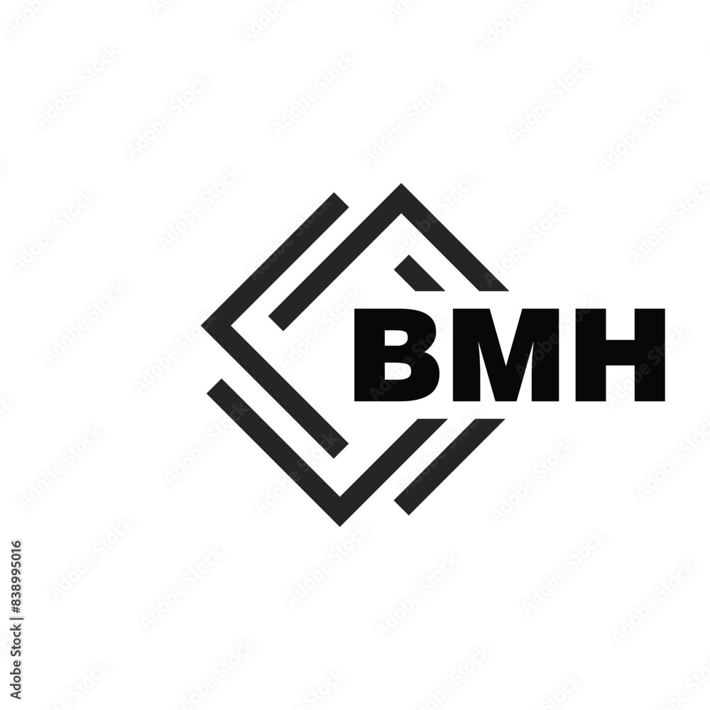 BMH letter logo design on white background. BMH logo. BMH creative initials letter Monogram logo icon concept. BMH letter design BMH letter logo design on white background. BMH logo. BMH creative initials letter Monogram logo icon concept. BMH letter design