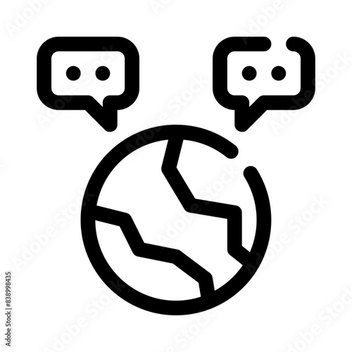 languages line icon