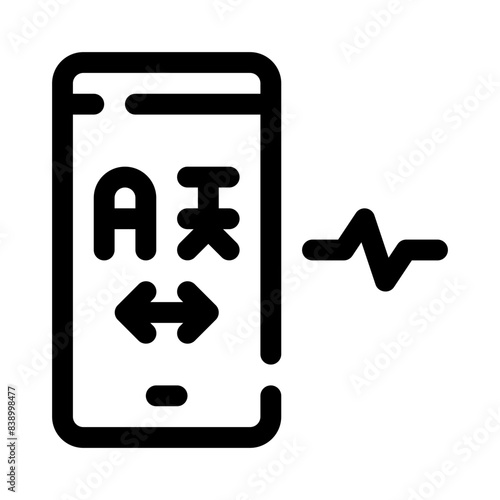 pronunciation line icon
