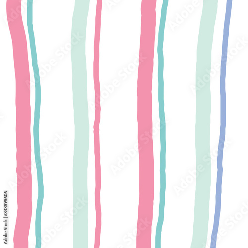 Vector hand drawn cute checkered pattern. Doodle Plaid geometrical simple texture. Crossing lines. Abstract cute delicate pattern ideal for fabric, textile, wallpaper