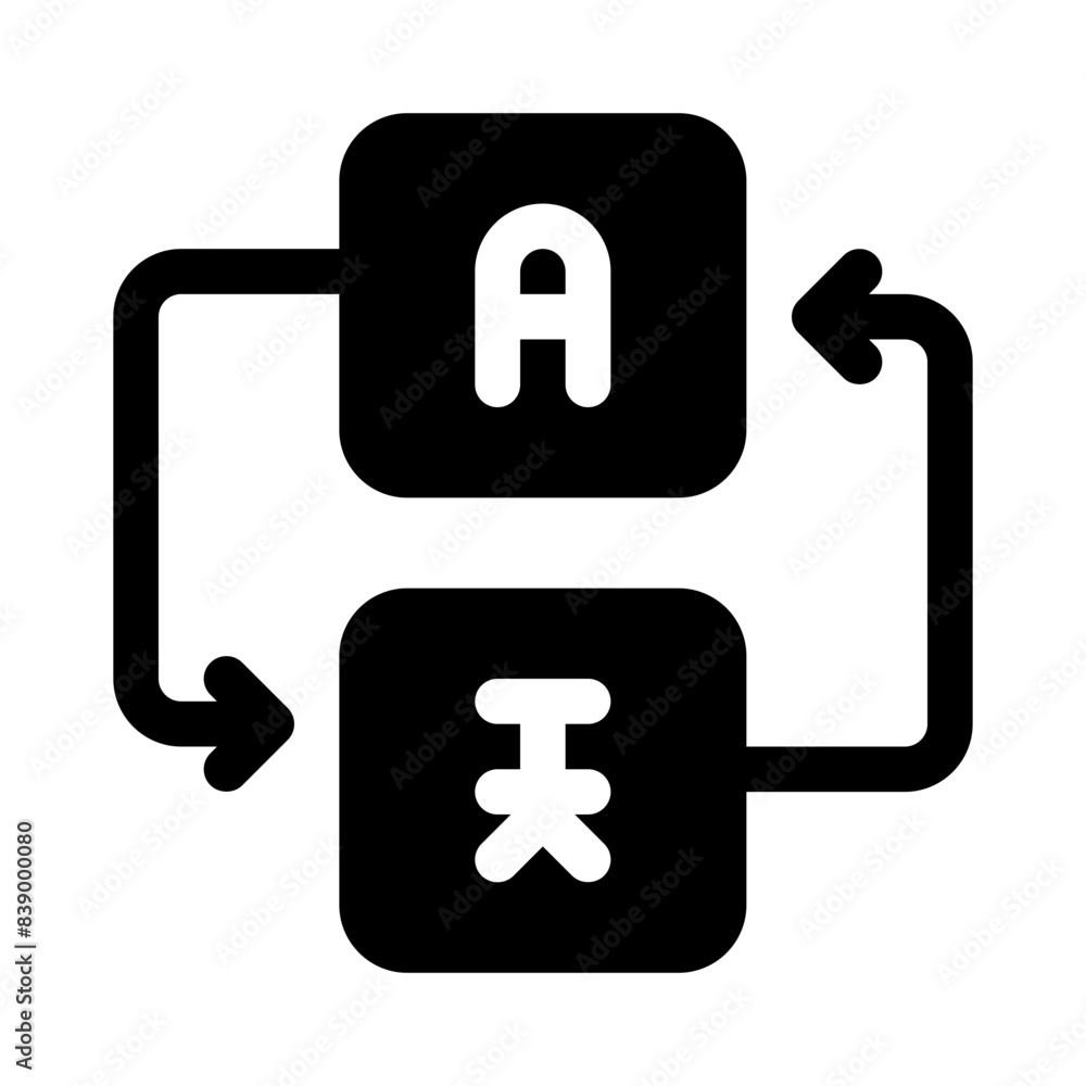 translation glyph icon translation glyph icon