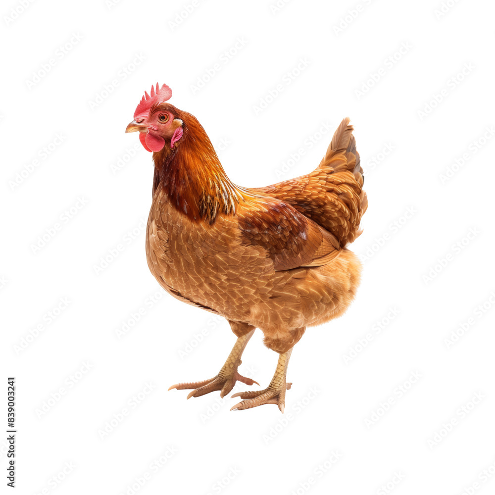 Fototapeta premium chicken on a white background