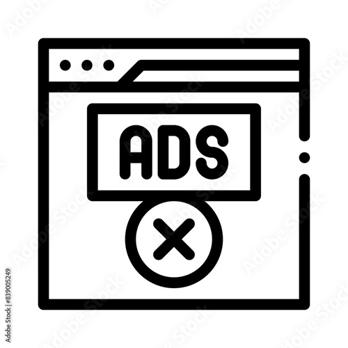 ad block line icon