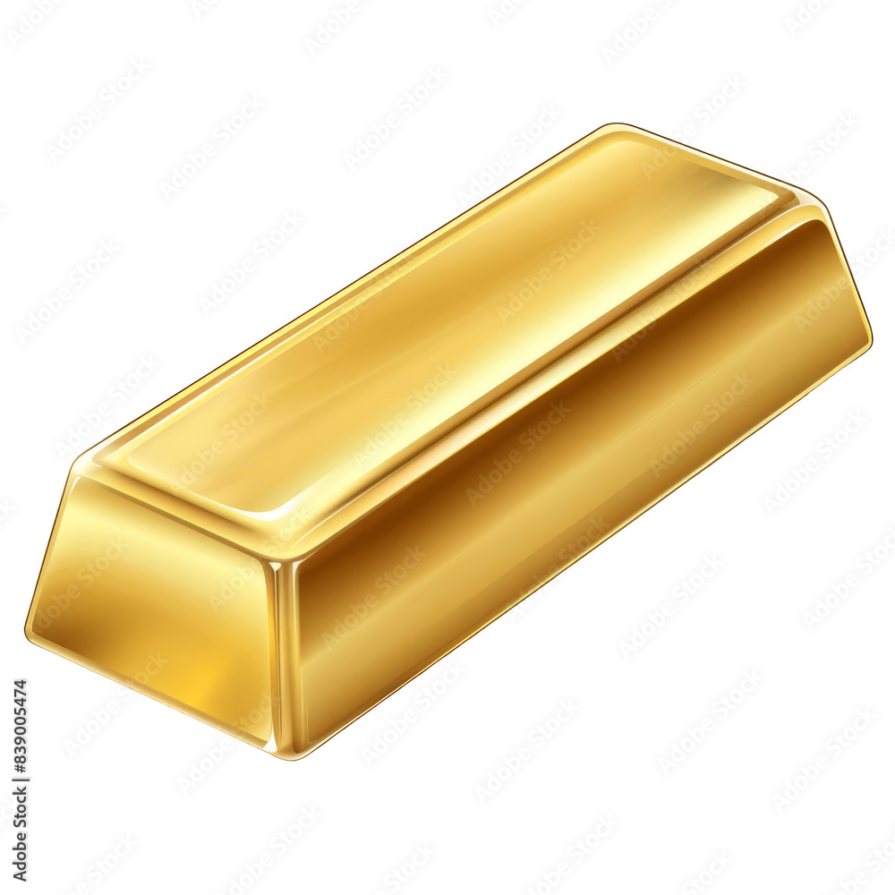 A Shiny gold bar, isolated on white background. transparent background. A Shiny gold bar, isolated on white background. transparent background.