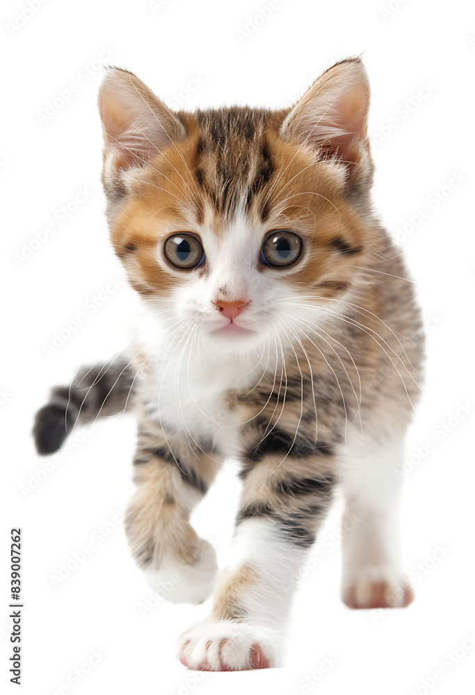 A kitten running isolated on a transparent background PNG A kitten running isolated on a transparent background PNG