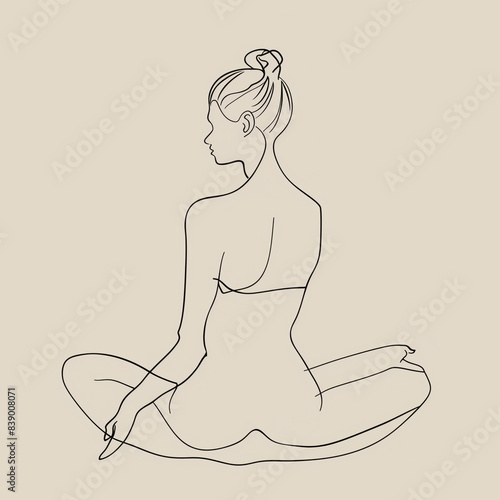 yoga pose silhouette