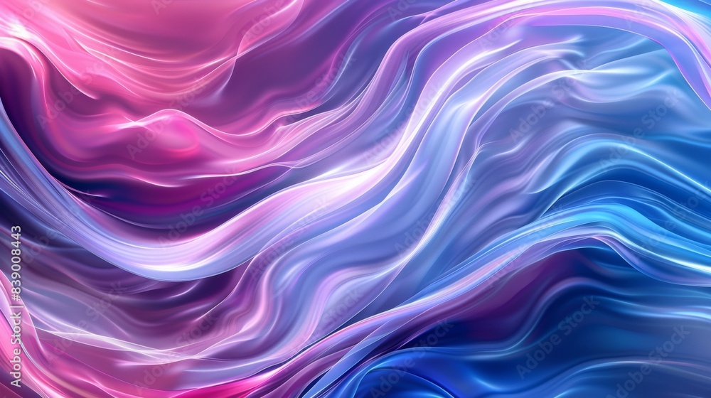 A close up of a colorful abstract background with wavy lines, AI