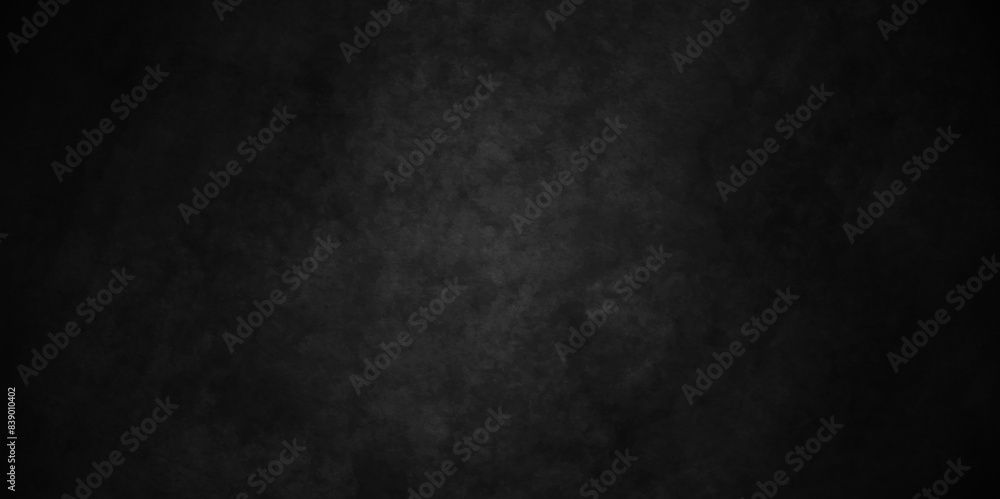 Dark Black background texture, old vintage charcoal black backdrop paper with watercolor. Abstract background with black wall surface, black stucco texture. Black gray satin dark texture.