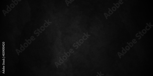 Dark Black background texture, old vintage charcoal black backdrop paper with watercolor. Abstract background with black wall surface, black stucco texture. Black gray satin dark texture.