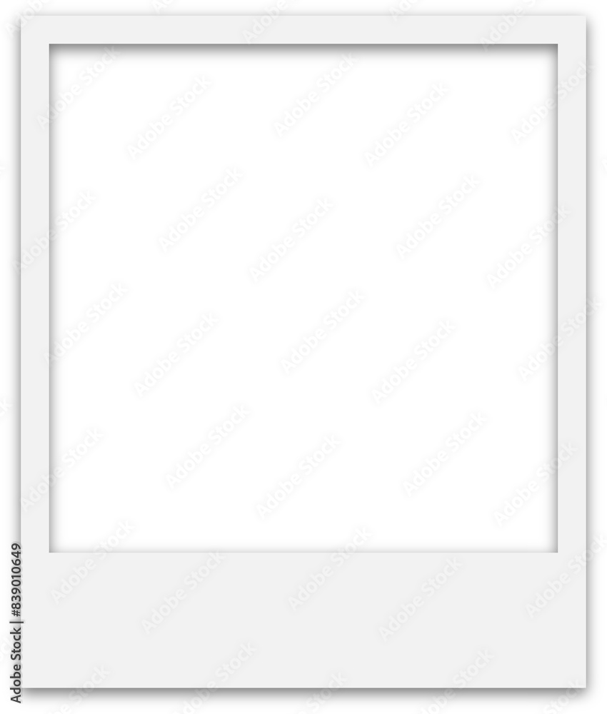 Obraz premium Square Polaroid Photo Frame with drop shadow effect