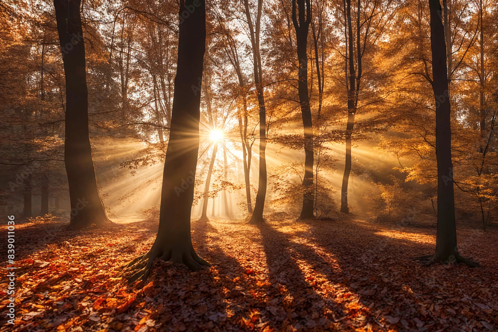 Obraz premium autumn in the woods