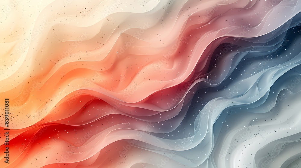 Ethereal Stream, Minimalist Abstract with Pastel Accents Ethereal Stream, Minimalist Abstract with Pastel Accents