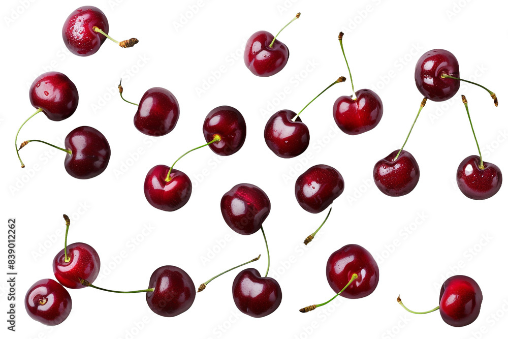 cherries isolated on transparent background cherries isolated on transparent background