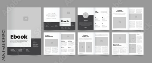 Online Ebook Layout Template and Ebook Magazine Layout.