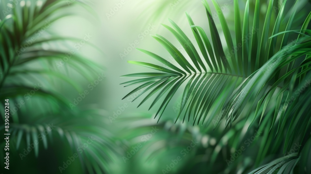The Tropical Palm Leaves