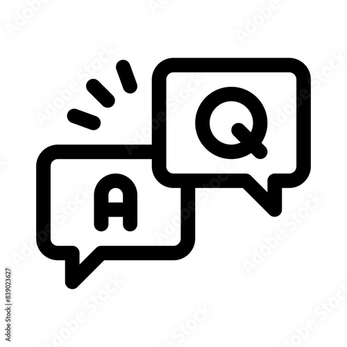 questions line icon