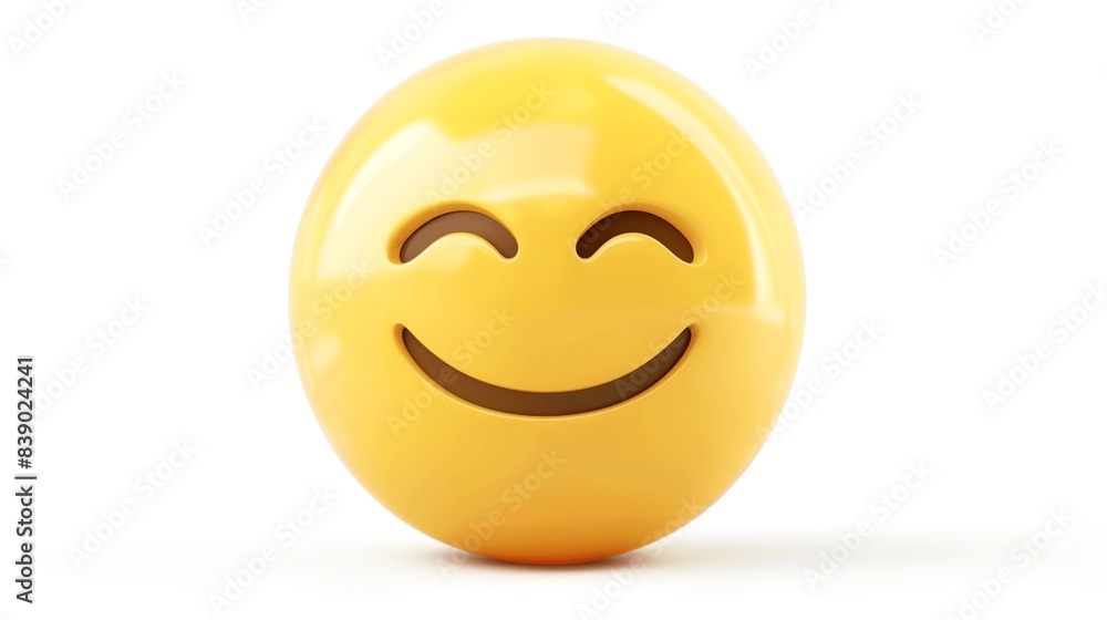 Fototapeta premium 3D Emoji emoticon character background collection.