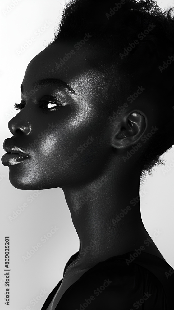 black and white portrait