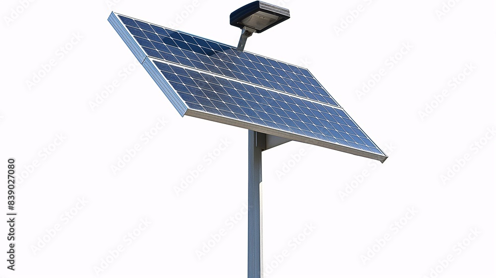 High-efficiency solar street light with advanced photovoltaic panel technology, perfect for sustainable and eco-friendly outdoor lighting solutions.