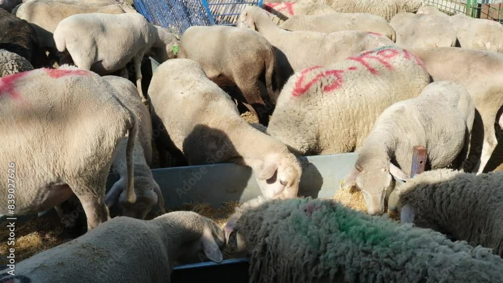 A sacrificial goat is being fed at a makeshift livestock market ahead of the Muslim festival of Eid al-Adha, in Turkey. Eid al-Adha is the holiest of the two Muslim holidays celebrated each year A sacrificial goat is being fed at a makeshift livestock market ahead of the Muslim festival of Eid al-Adha, in Turkey. Eid al-Adha is the holiest of the two Muslim holidays celebrated each year