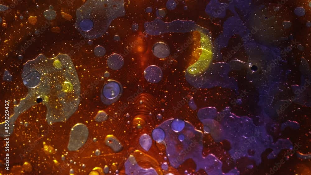 Abstract Colourful Art Background Liquid Bubbles Movement Abstract Colourful Art Background Liquid Bubbles Movement