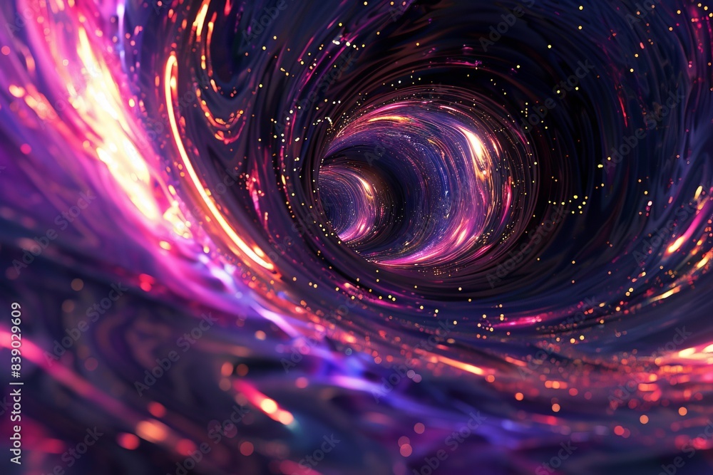 Supermassive Black Hole Art Imitation, Generative AI Illustration, Mysterious Universe Supermassive Black Hole Art Imitation, Generative AI Illustration, Mysterious Universe