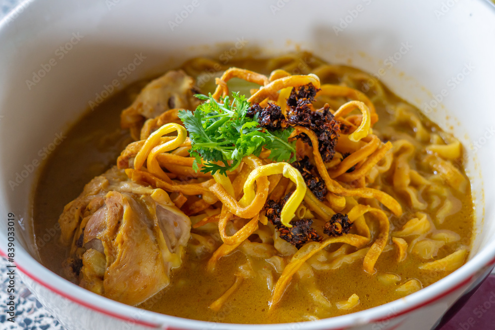 Khao Soi Recipe,Khao Soi,Khao Soi Kai, Thai Noodles Khao Soi, Chicken Curry with seasoning served Khao Soi Recipe,Khao Soi,Khao Soi Kai, Thai Noodles Khao Soi, Chicken Curry with seasoning served