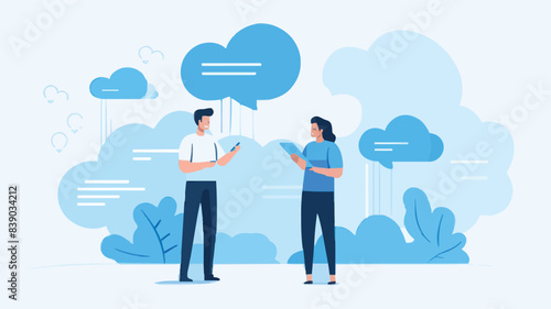 Social feedback, opinion or business advice, employee discussion, debate or customer comment, social media positive and negative feedback, people giving opinion with thumb up, vector illustration
