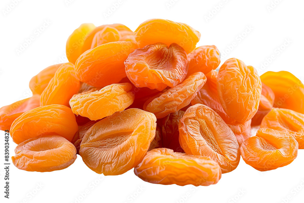 Dried apricots isolated on transparent background Dried apricots isolated on transparent background
