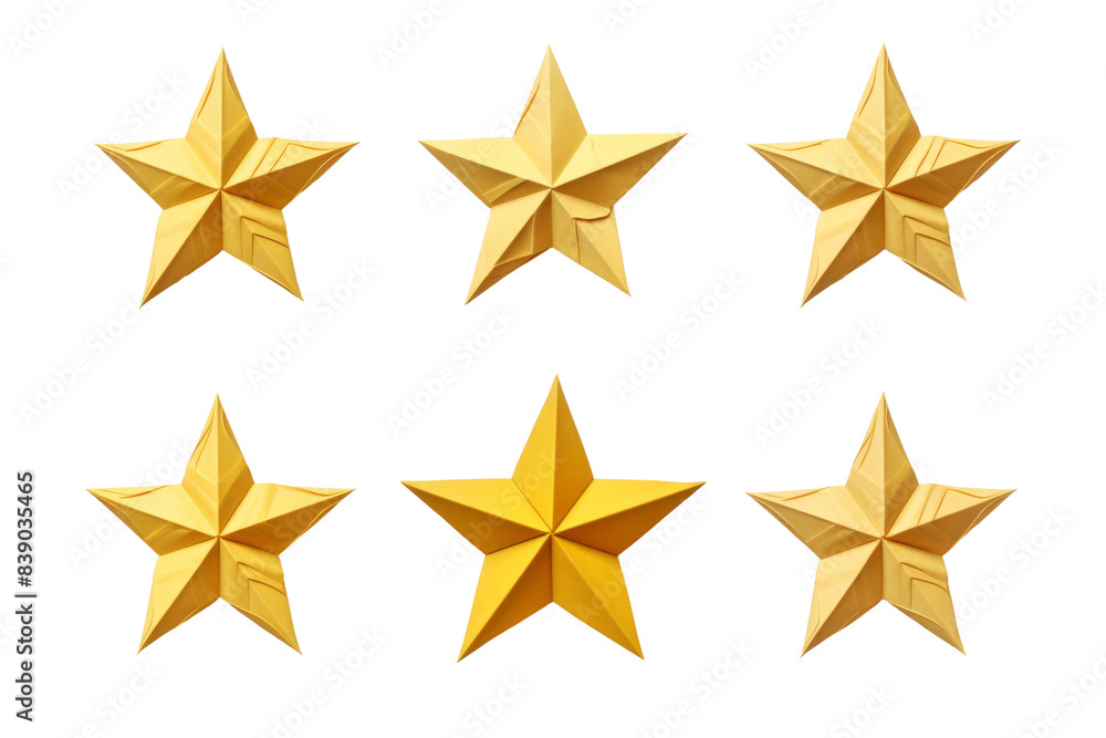Gleaming Constellation of Five Golden Stars on a White or Clear Surface PNG Transparent Background.. Gleaming Constellation of Five Golden Stars on a White or Clear Surface PNG Transparent Background..