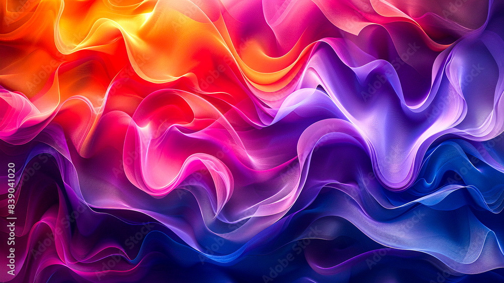 Dynamic prismatic waves abstract background, bold and vivid colors, intricate wave patterns, sense of movement and energy Dynamic prismatic waves abstract background, bold and vivid colors, intricate wave patterns, sense of movement and energy