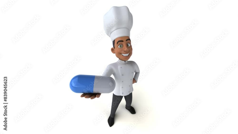 Fun 3D cartoon chef