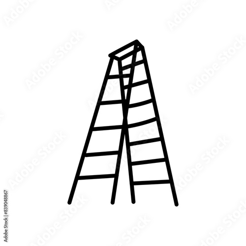 Ladder Outline Icon, Vector illustration