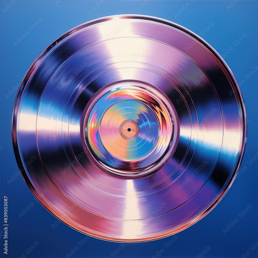 Vinyl record with a blank label purple vinyl record gramophone. Vinyl record with a blank label purple vinyl record gramophone.
