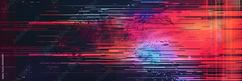 Glitch video background. Colored noise texture template. Image distortion backdrop effect. Vector illustration Glitch video background. Colored noise texture template. Image distortion backdrop effect. Vector illustration