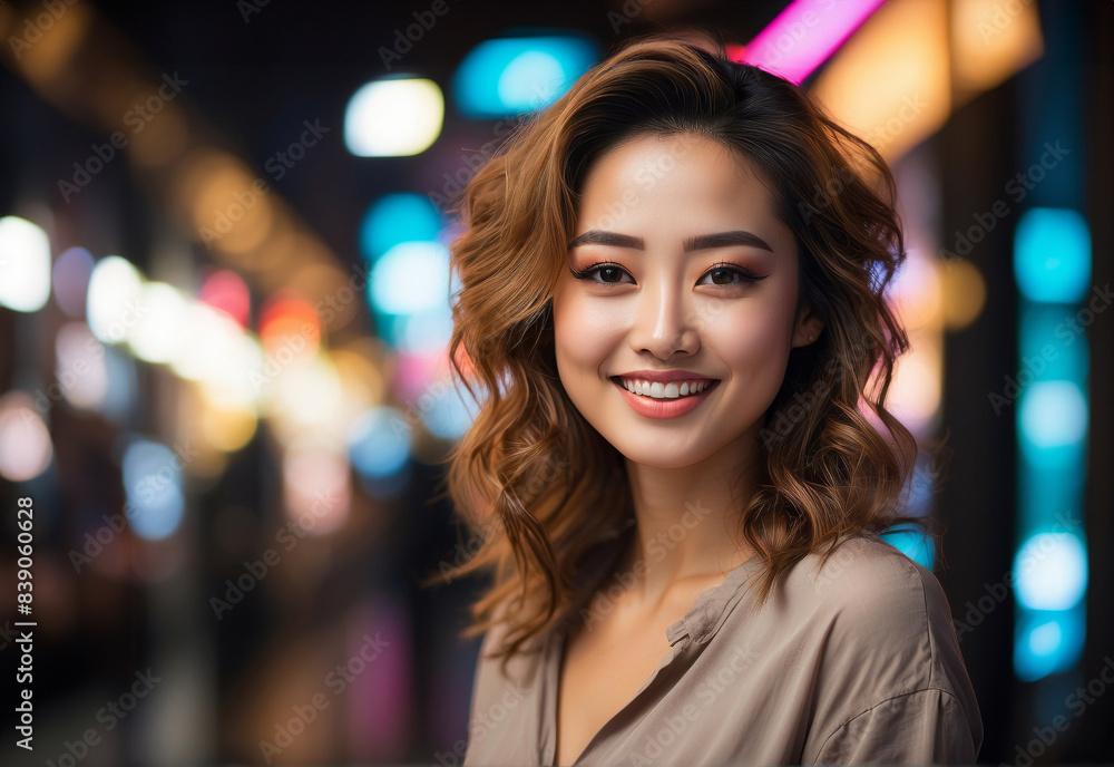 Portrait of a smiling asian woman Portrait of a smiling asian woman