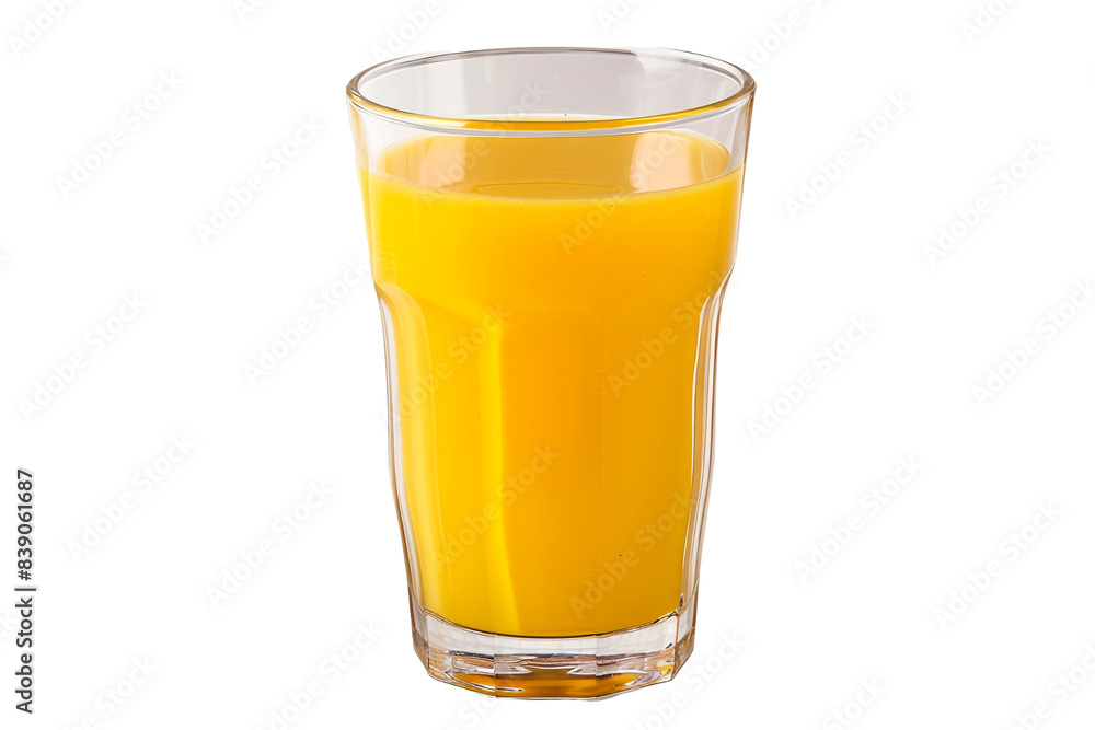 Glass of mango juice isolated on transparent background Glass of mango juice isolated on transparent background
