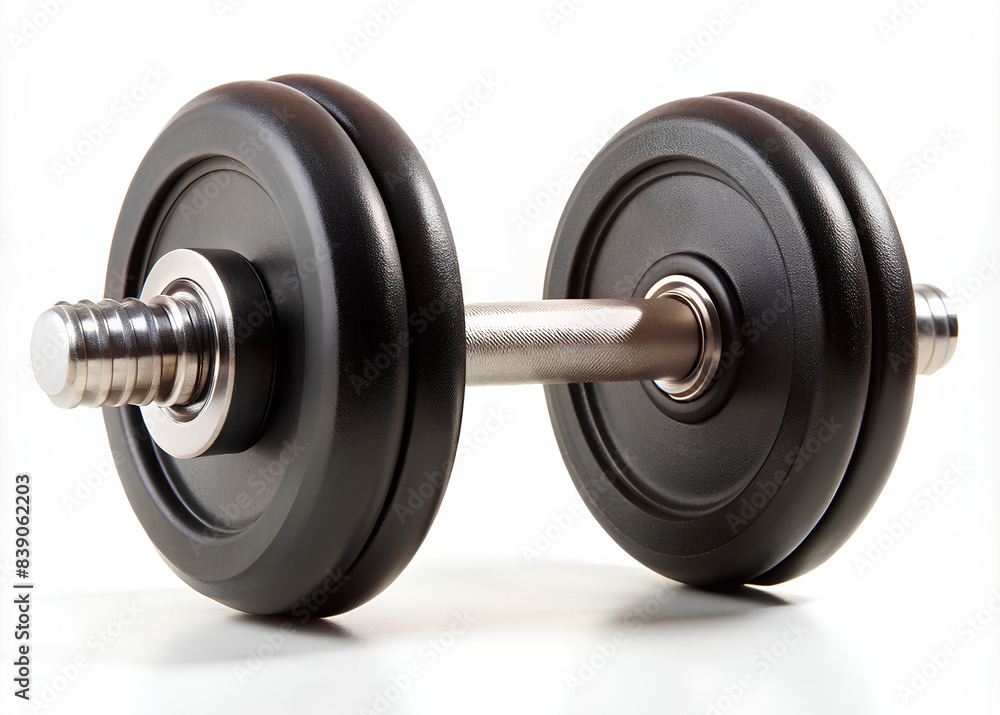 Dumbbell on white background Dumbbell on white background
