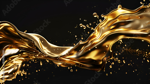 Mysterious, beautiful, luxury gold splash, Luxury beautiful gold splash,Beautiful group background with elements, color and gold