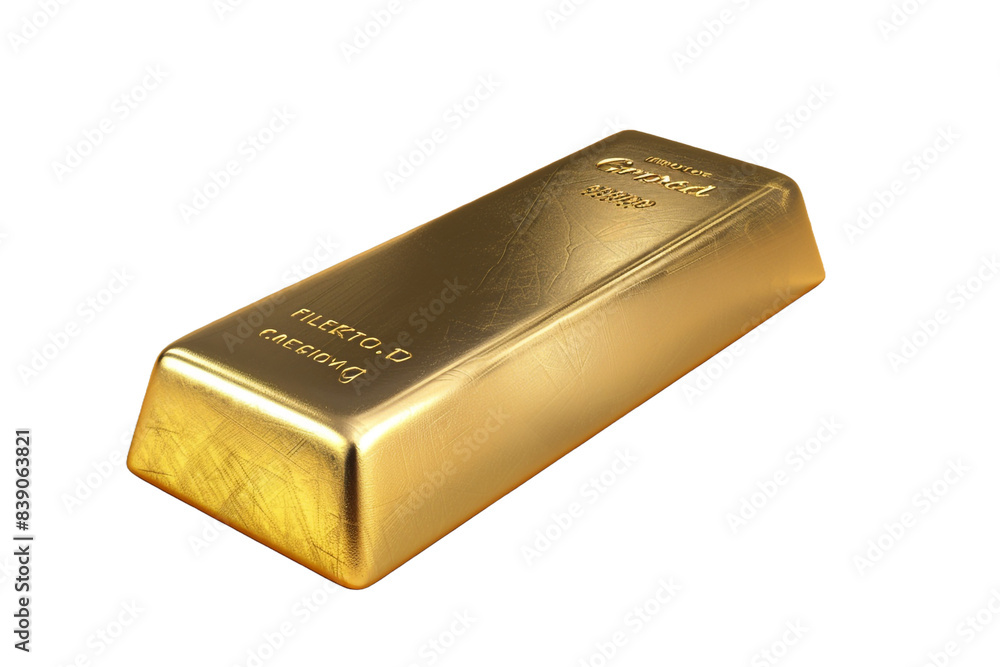 Gold bar isolated on transparent background Gold bar isolated on transparent background