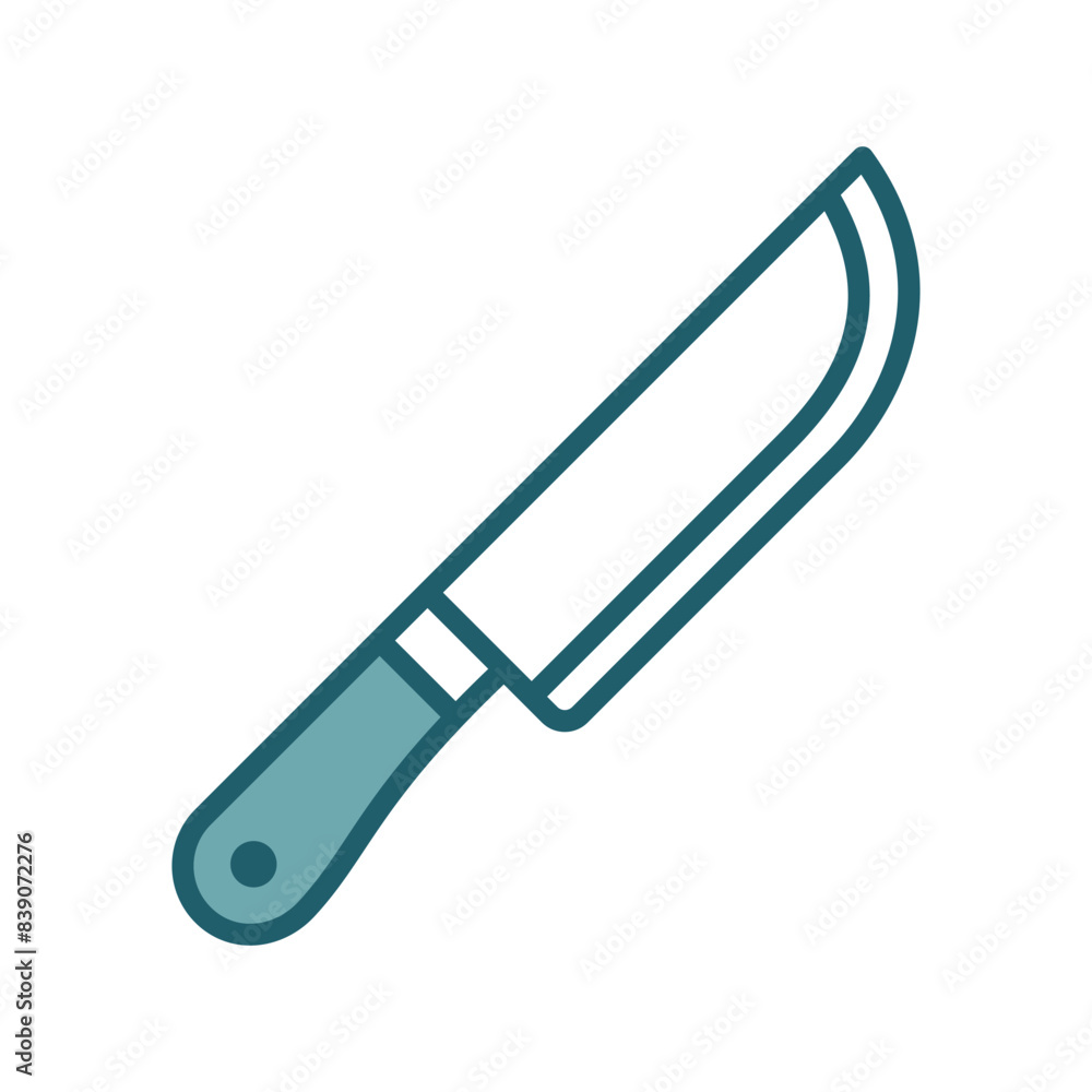 Obraz premium butcher knife icon vector design template simple and clean