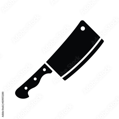 butcher knife icon vector design template simple and clean