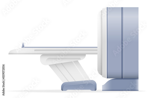 ct mri scanner machine for medical research and disease detection vector illustration